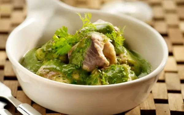 Anguille dans le vert