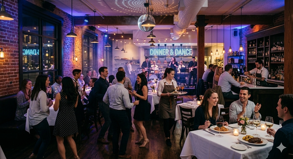 Une photo du dîner et de la danse / ambiance du soir